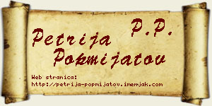 Petrija Popmijatov vizit kartica